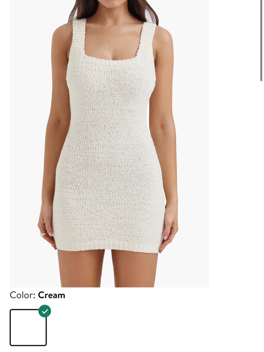House of CB White Knit Dress